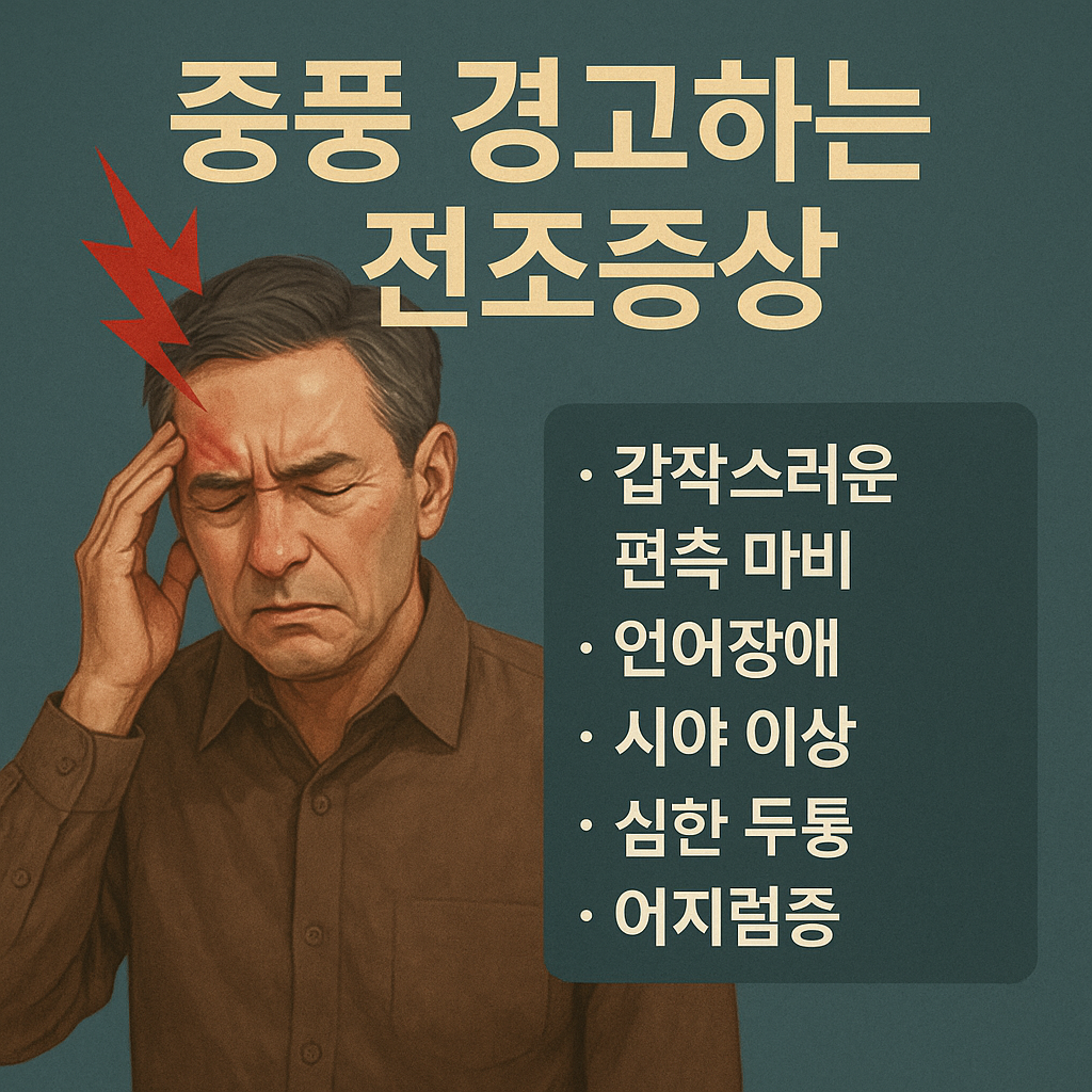 중풍 전조증상 10가지 꼭 알아야 할 위험 신호