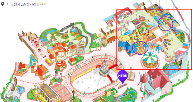 롯데월드 어드벤처 지도