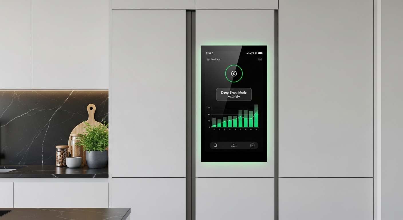 사용자의 생활 패턴에 맞춰 전력을 절약하는 IoT 기반 스마트 냉장고.