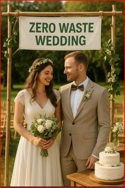 제로 웨이스트 결혼식 사진