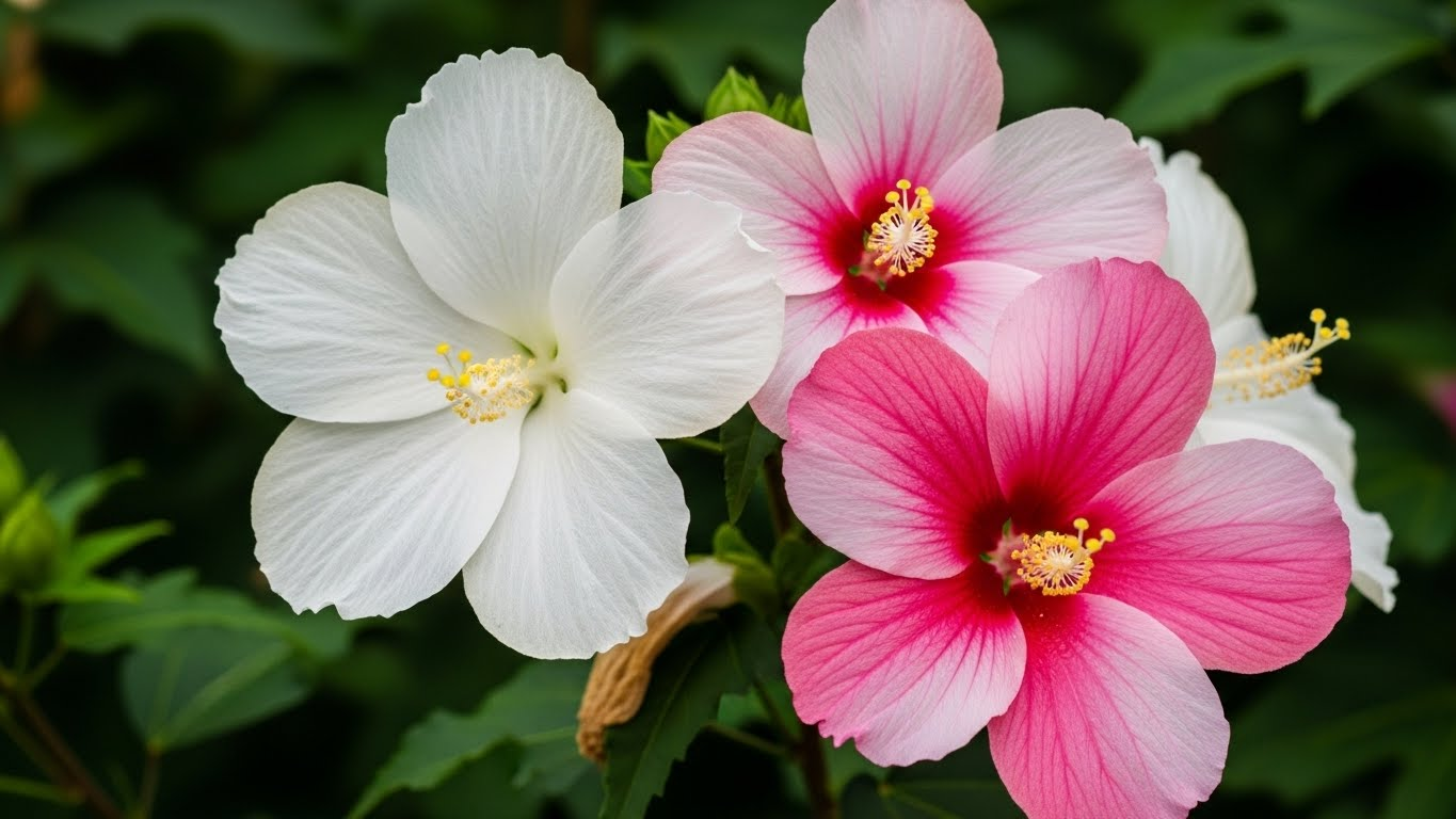부용 꽃말 '행운은 반드시 온다' 속에 숨겨진 섬세한 아름다움과 신비