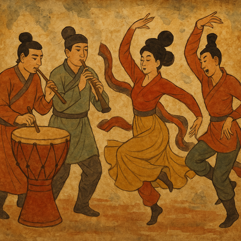 고구려의 음악&middot;무용&middot;예술 문화 상징성 관련 이미지