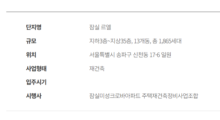잠실르엘 청약 일정 분양가 청약조건 중도금대출까지