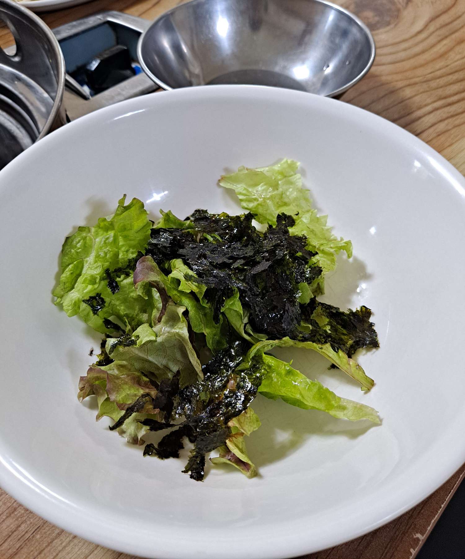 미리내 대접위 상추