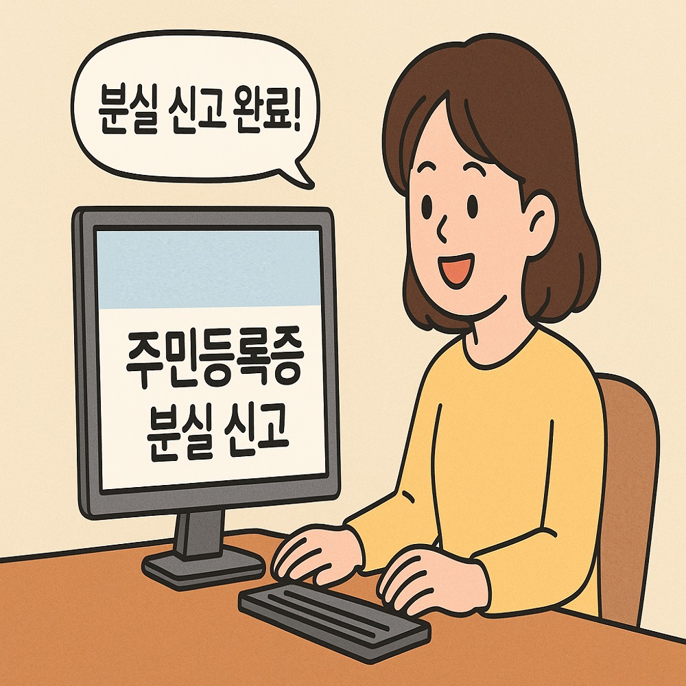 주민등록증 분실 신고 방법