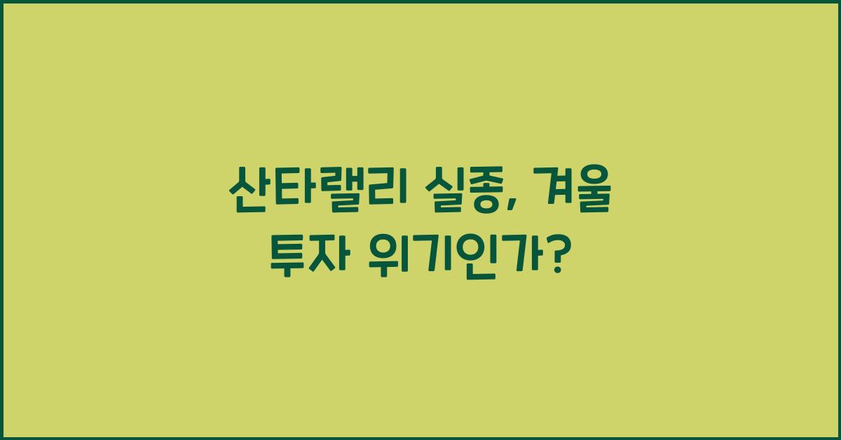 산타랠리 실종