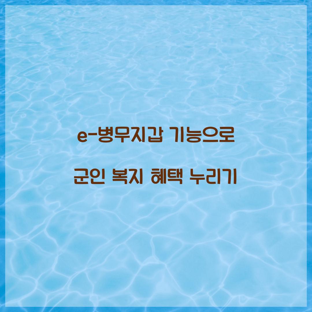 e-병무지갑 기능