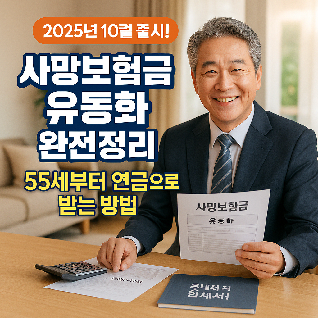 사망보험금 유동화 완전정리, 55세부터 연금으로 받기 (출처 : 금융위원회 )