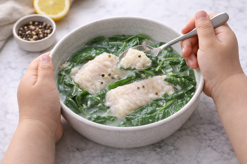 후기 이유식 대구살 시금치 무른 밥 레시피 및 생선 비린내 제거 방법