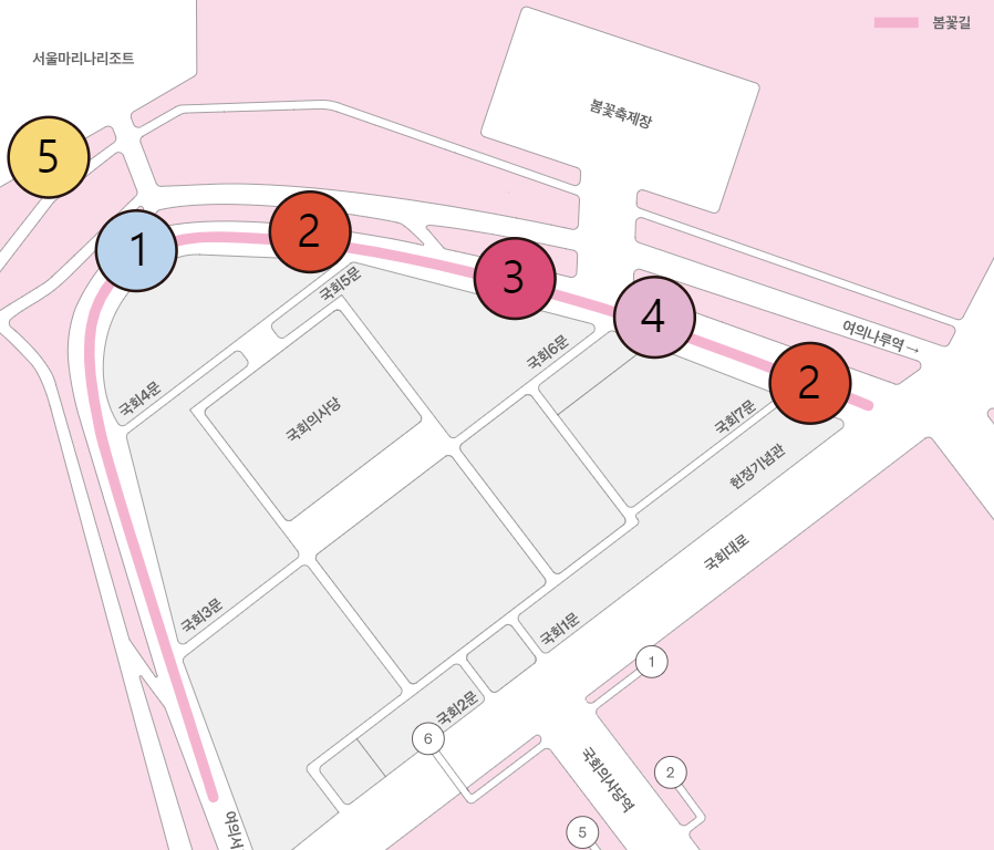 서울 영등포 여의도 봄꽃축제 벚꽃거리 행사