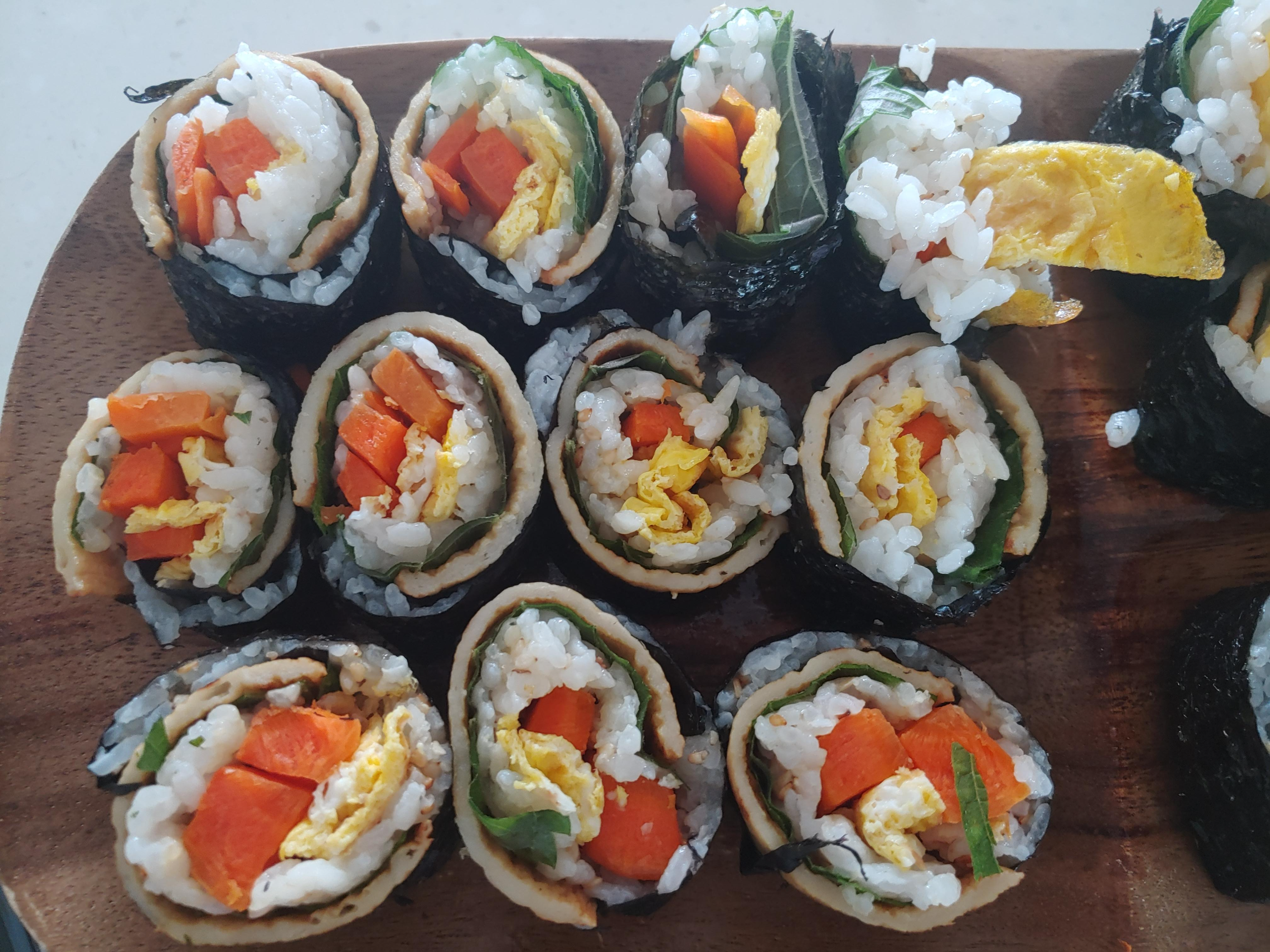 혼족의 김밥 만들기