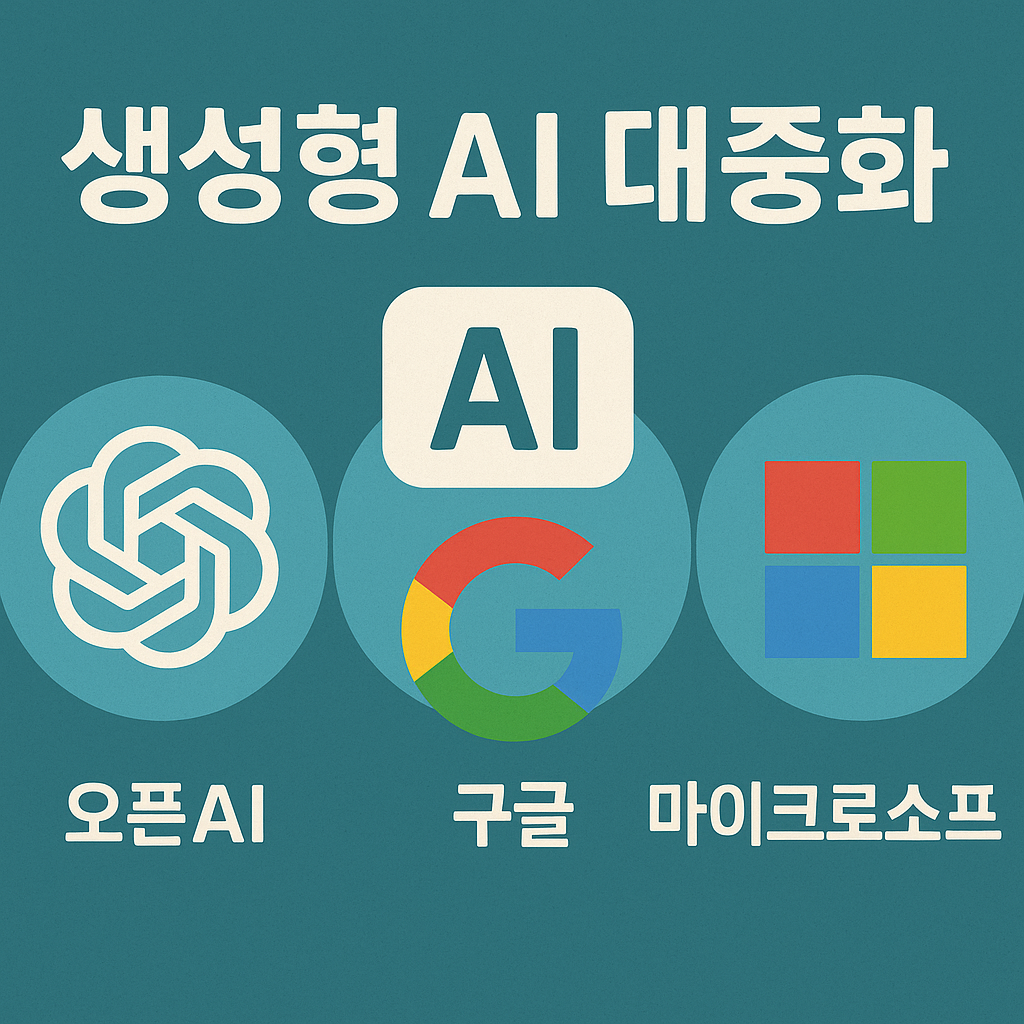 생성형 AI 대중화 이미지