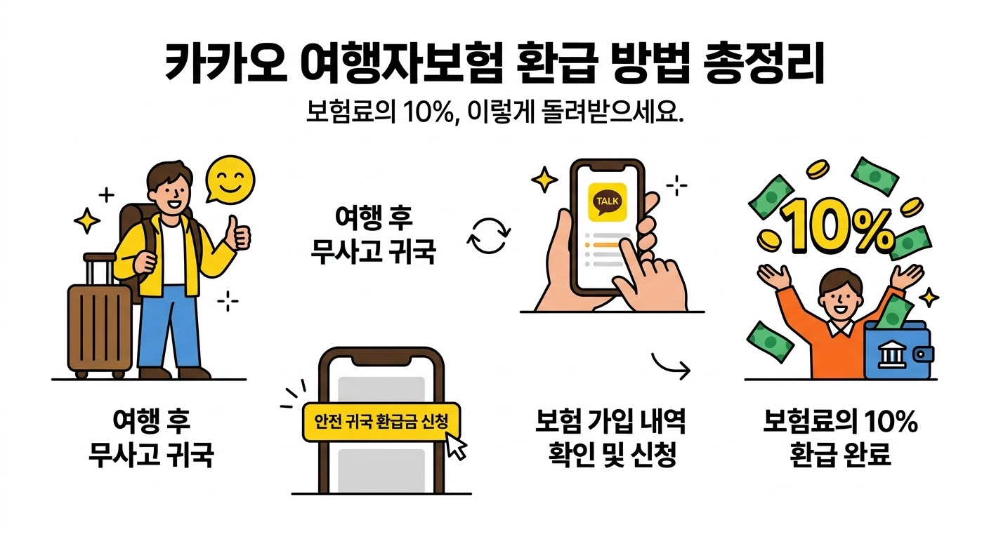 카카오 여행자보험 환급 방법 총정리