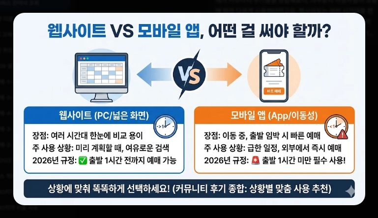 고속버스 잔여석 조회(방법, 코버스)(실시간 + 수수료)