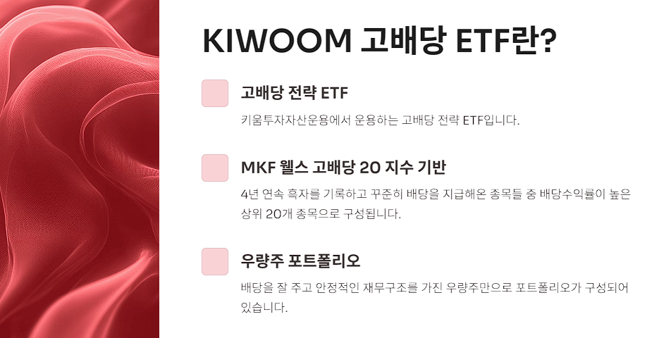 KIWOOM 고배당 ETF란?