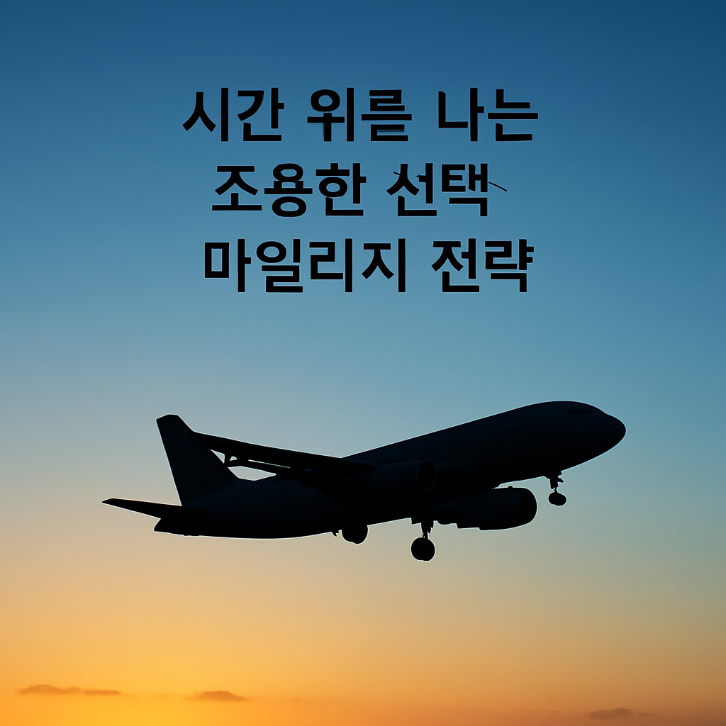 “시간 위를 나는 조용한 선택 – 마일리지 전략”