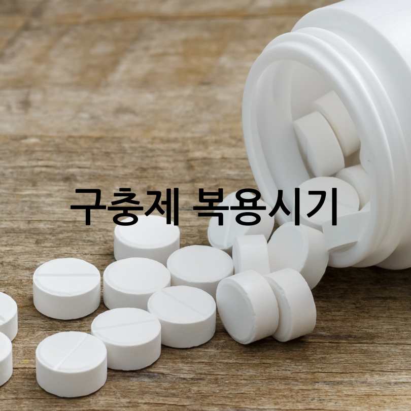 구충제복용법