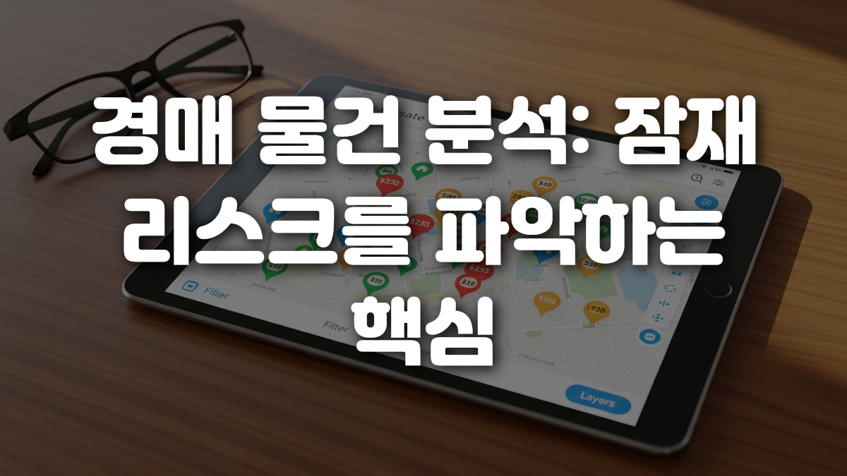 경매 물건 분석 잠재 리스크를 파악하는 핵심