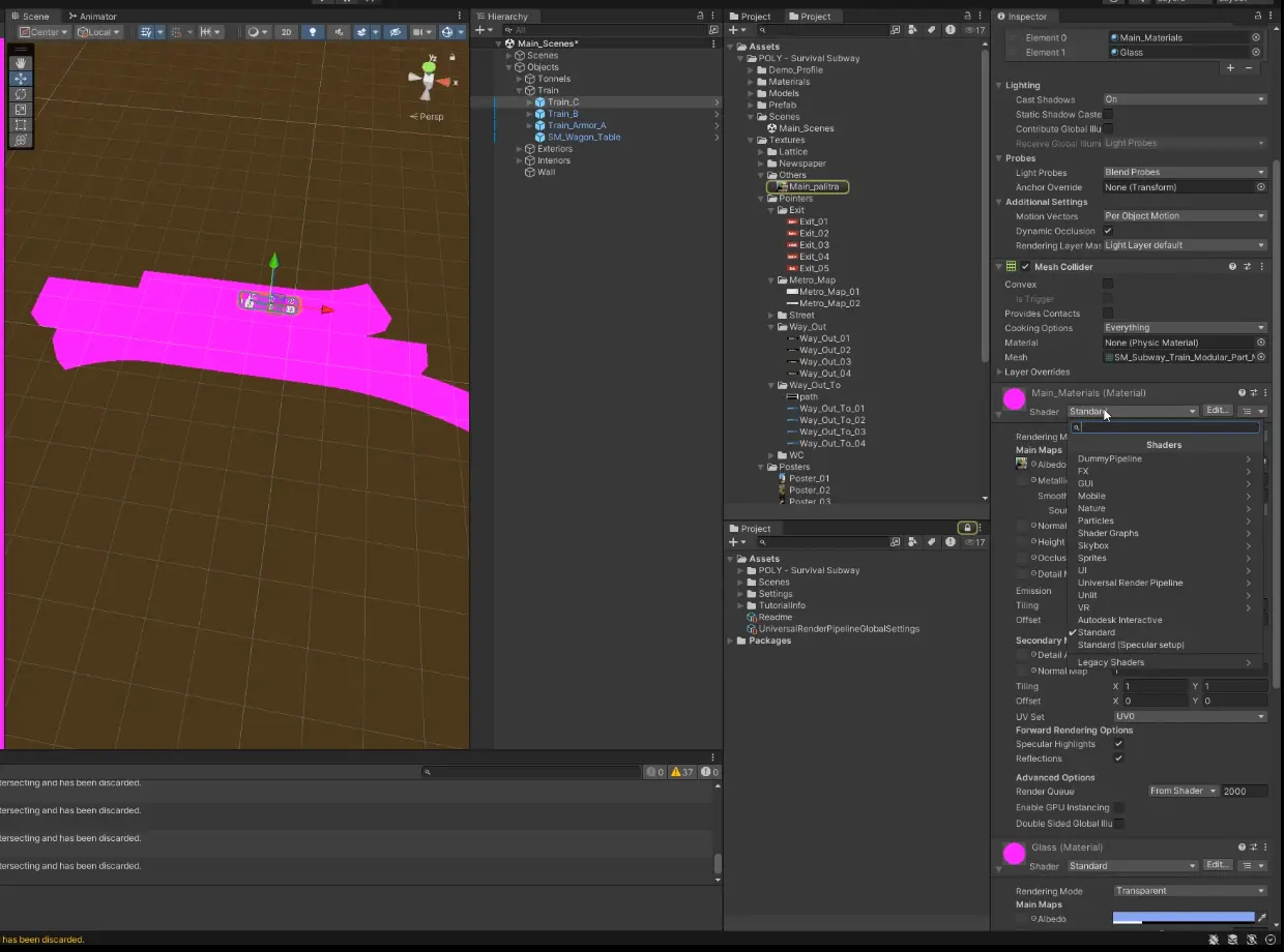 수동 쉐이더 교체 1
