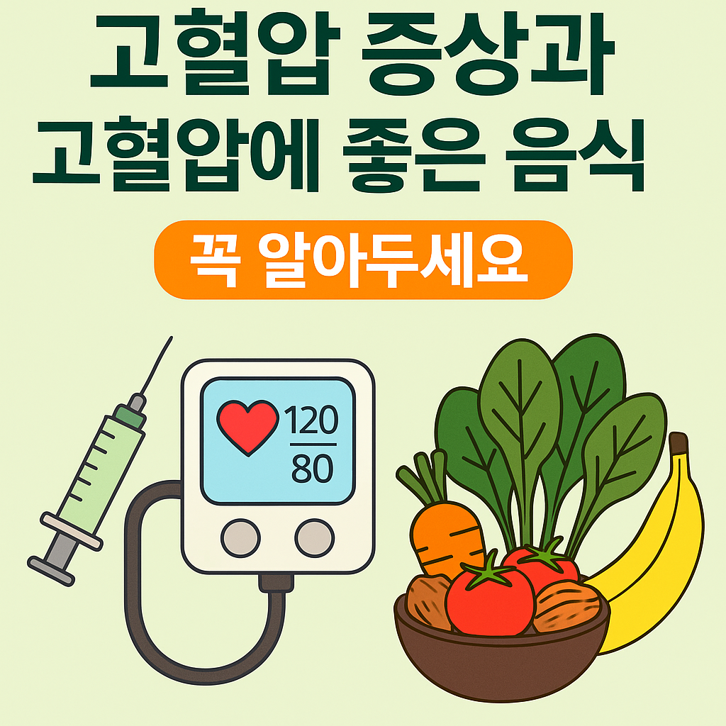 고혈압 증상과 고혈압에 좋은 음식