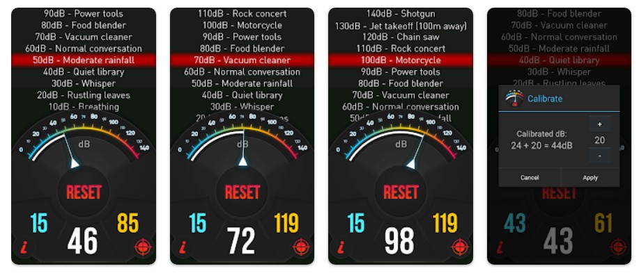 소음계 HQ PRO앱 기능