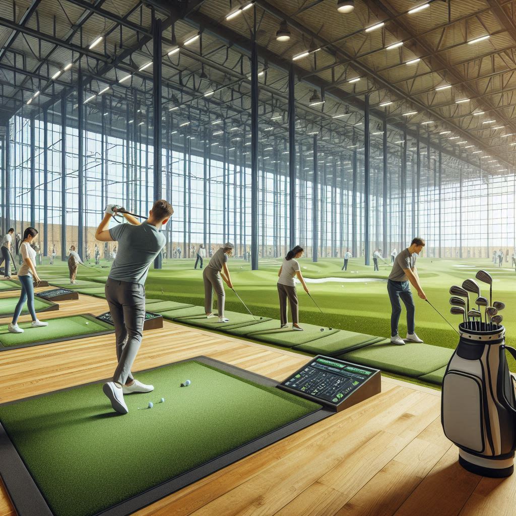 실내골프연습장 배경