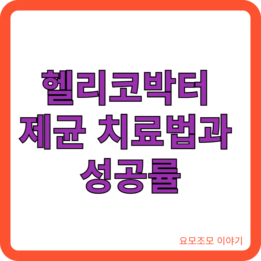헬리코박터-제균-치료법-성공률