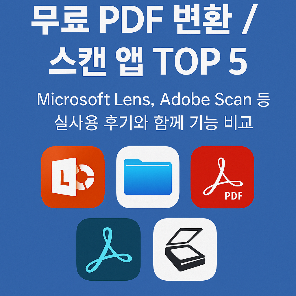 무료 PDF변환 및 스캔앱 이미지