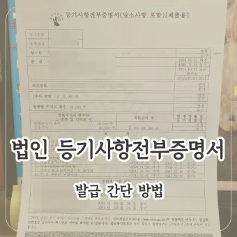 등기사항전부증명서 발급 시 주의사항 정리집_17
