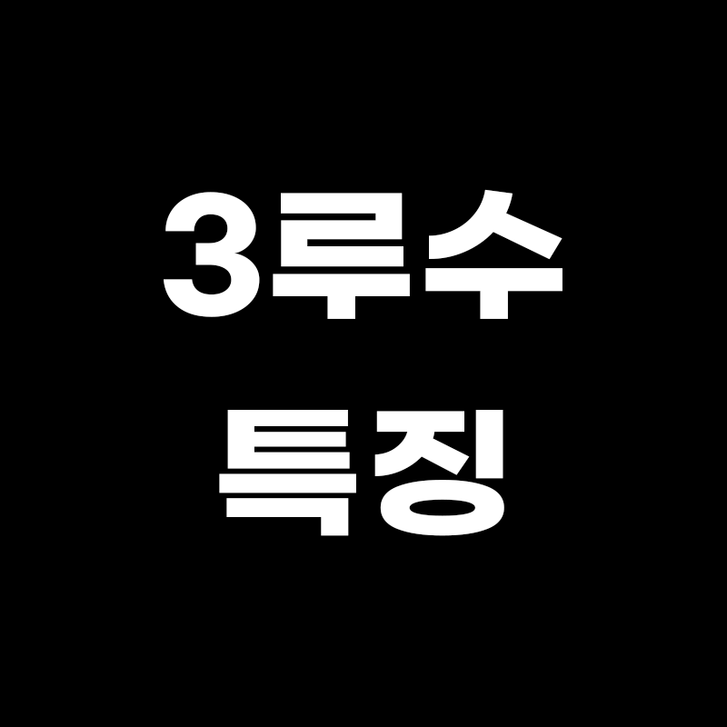 검정색 배경에 3루수 특징이라고 흰색으로 적힌 썸네일