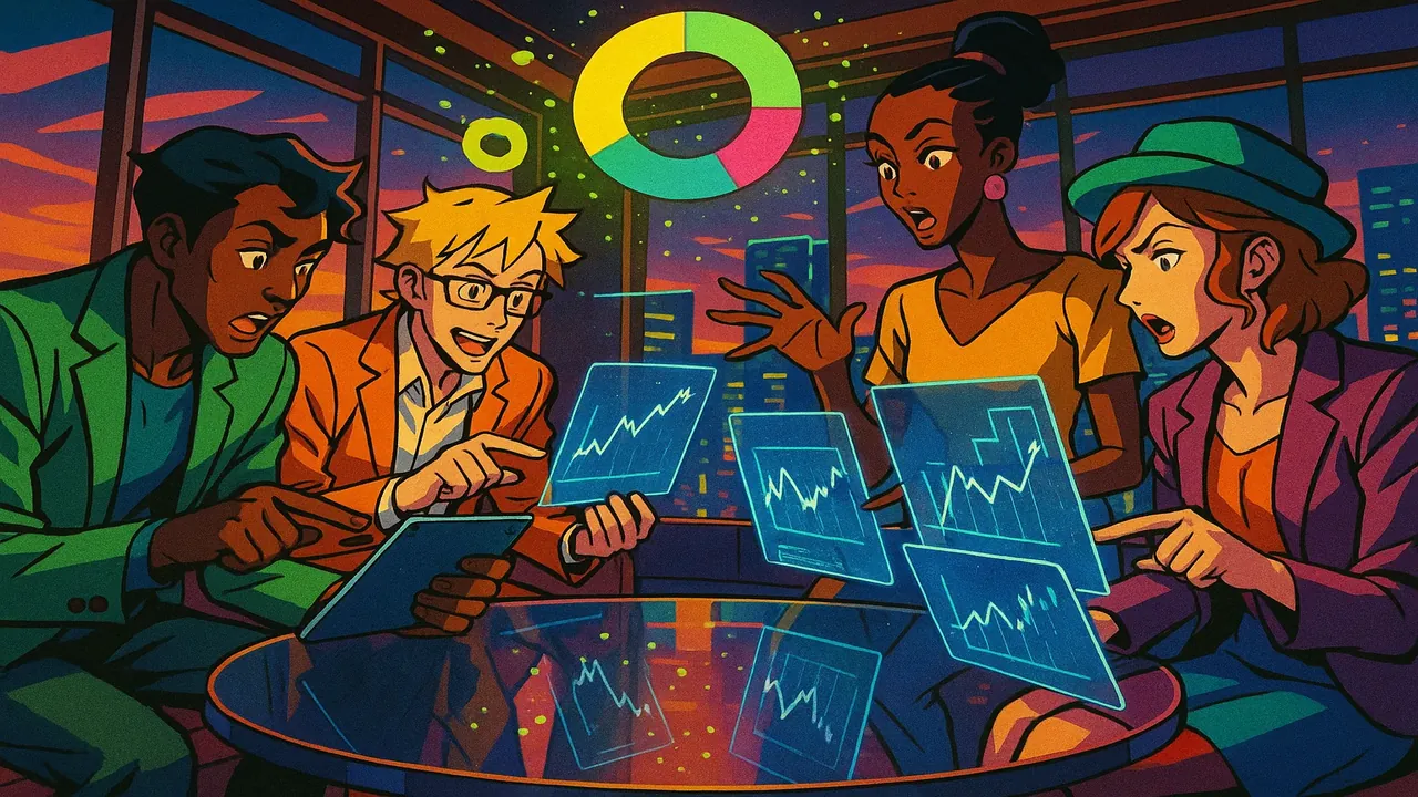 더리치 앱 커뮤니티에서 실제 투자자들의 포트폴리오를 분석하는 모습