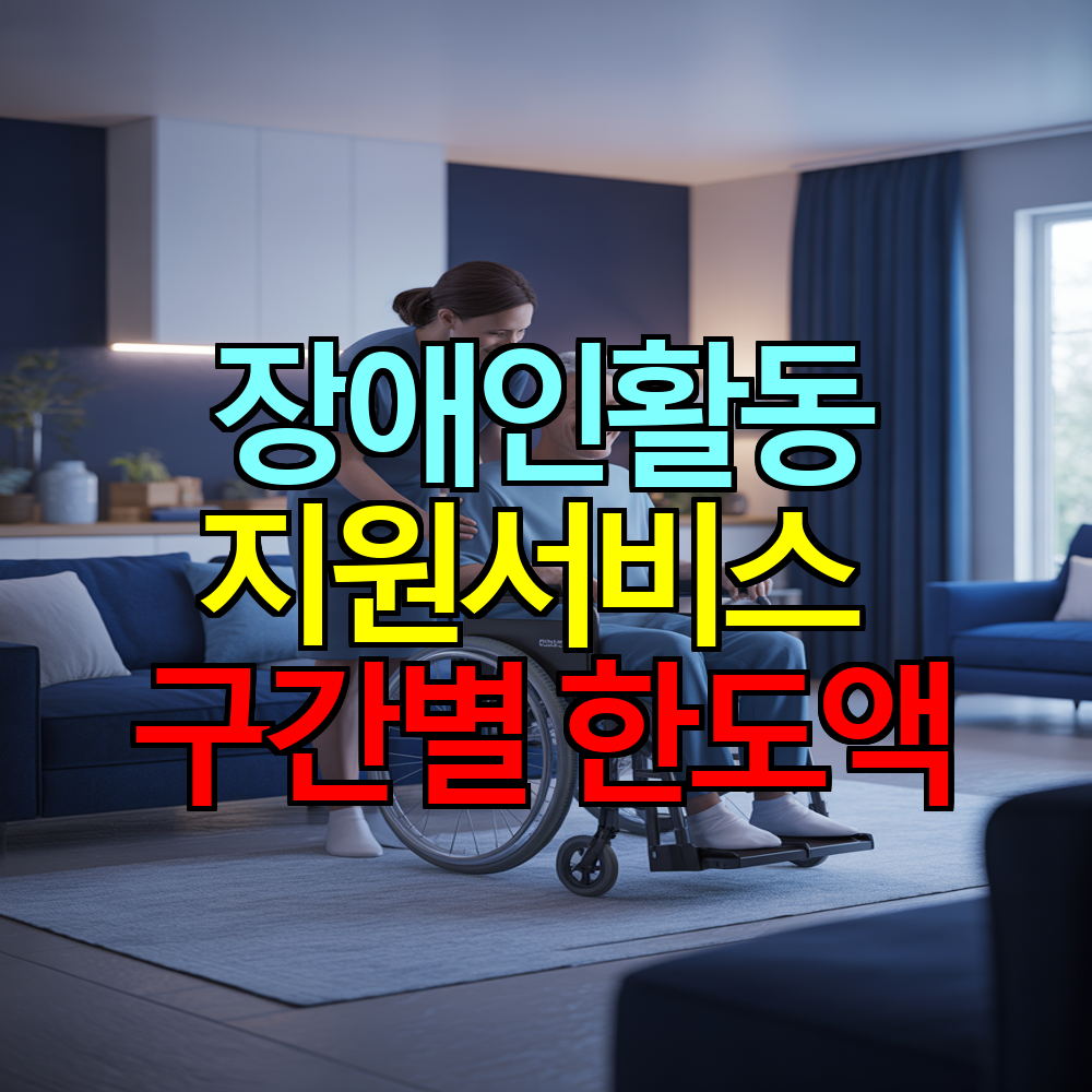 장애인활동지원서비스 구간별 한도액 총정리 ❘ 신청 자격·점수 기준 안내