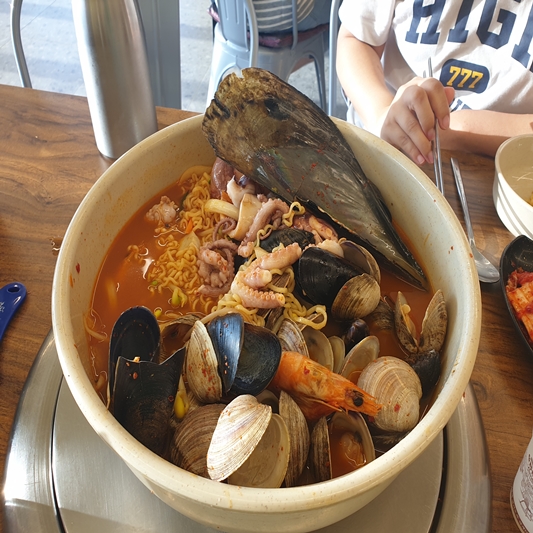 해물라면 사진