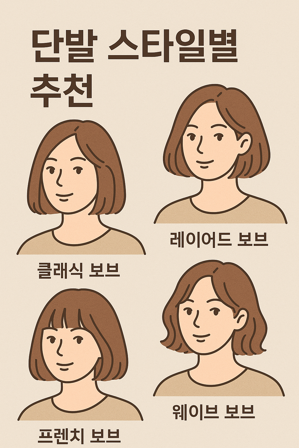 단발머리 관련사진
