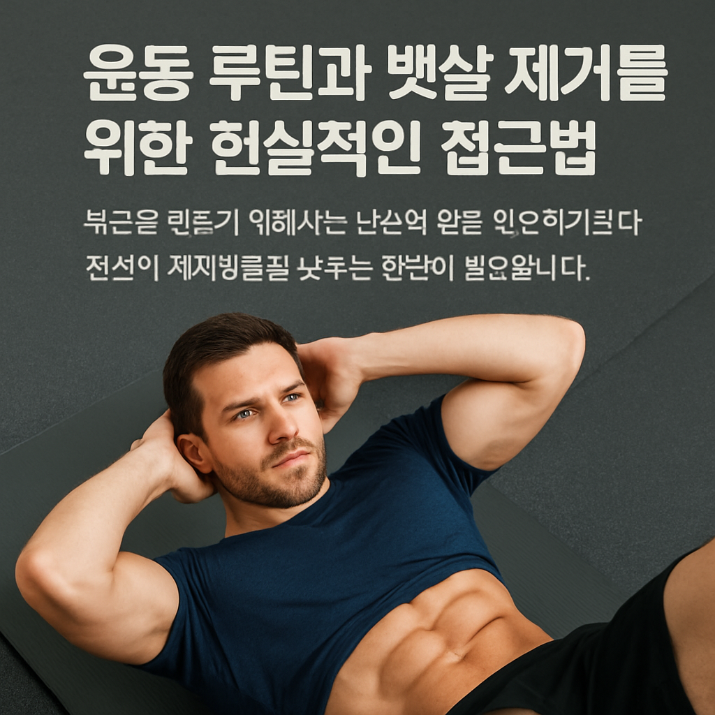 복근을 만드는 운동 루틴과 뱃살 제거를 위한 현실적인 접근법
