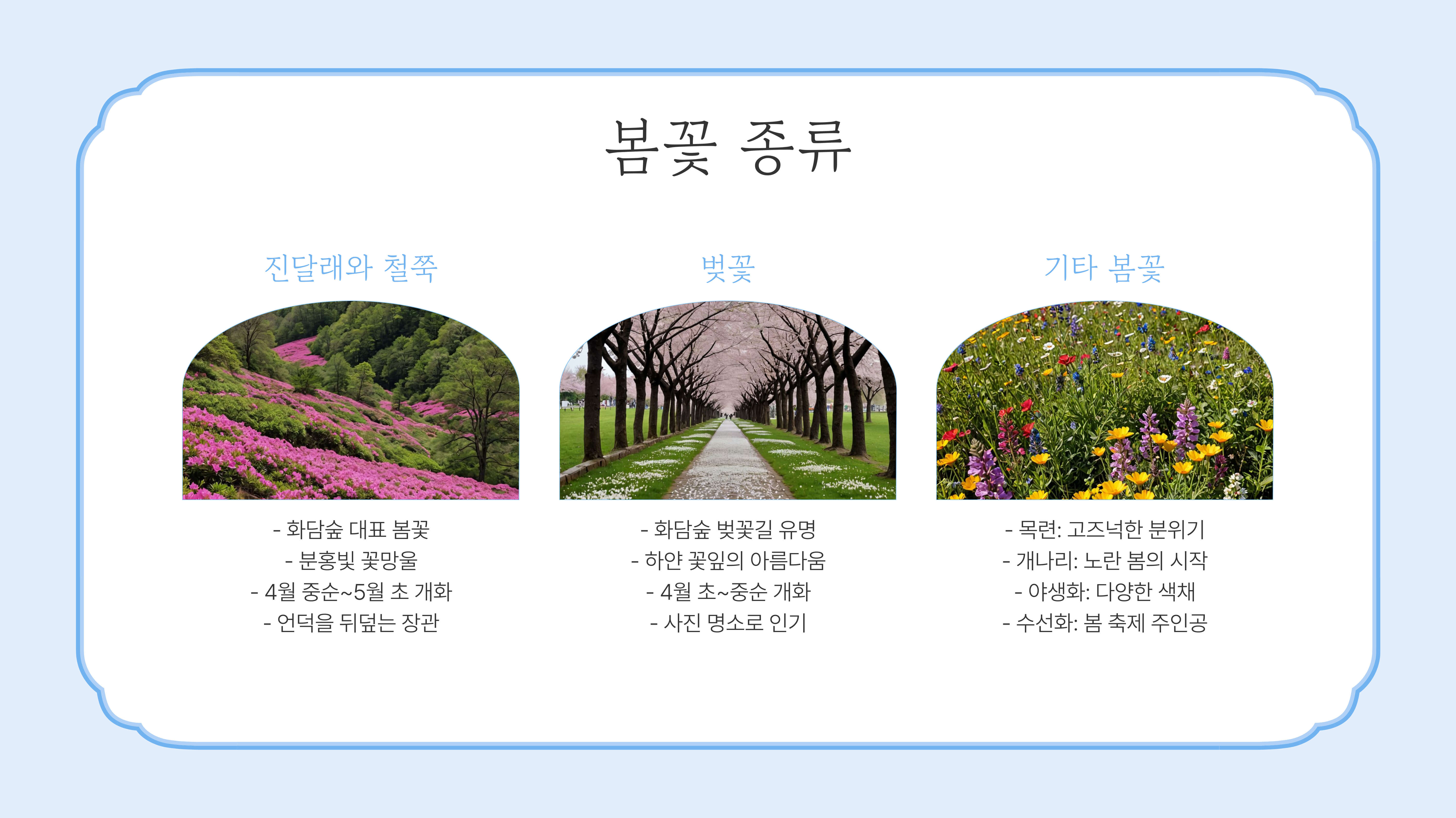 화담숲 봄꽃 개화 시기, 봄 나들이 준비