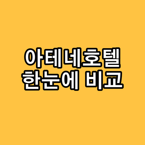 아테네 인기 호텔 위치, 가격, 서비