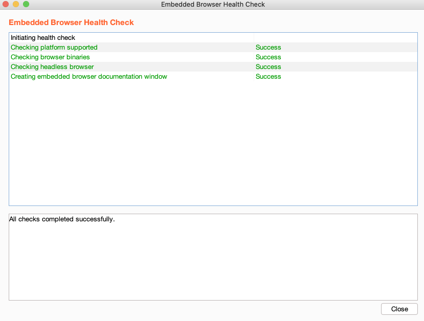 2. Burp Suite 임베디드 브라우저 헬스 체크(Health Check)