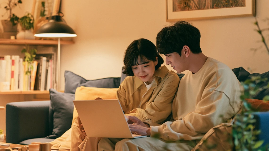 동호회 활동을 마치고 만족스럽게 귀가하는 기혼자의 모습