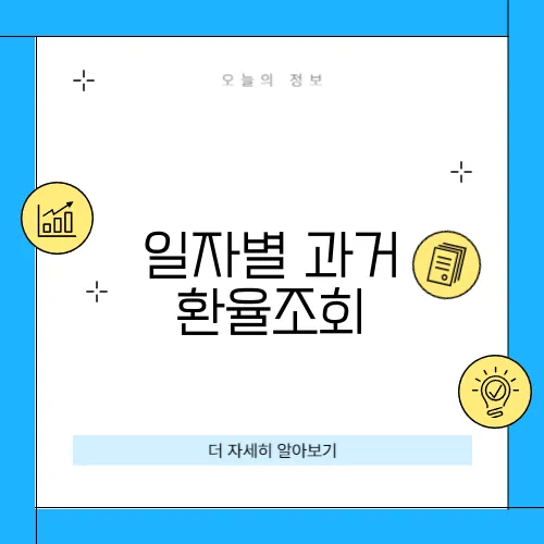 일자별 과거 환율조회