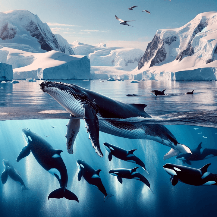 남극 크루즈 여행 떠나면 집에 못 돌아와요!! - 2. 남극 크루즈에서 꼭 방문해야 할 명소 - 2.2 르메르 채널(Lemaire Channel) - ② 야생 동물 혹등고래