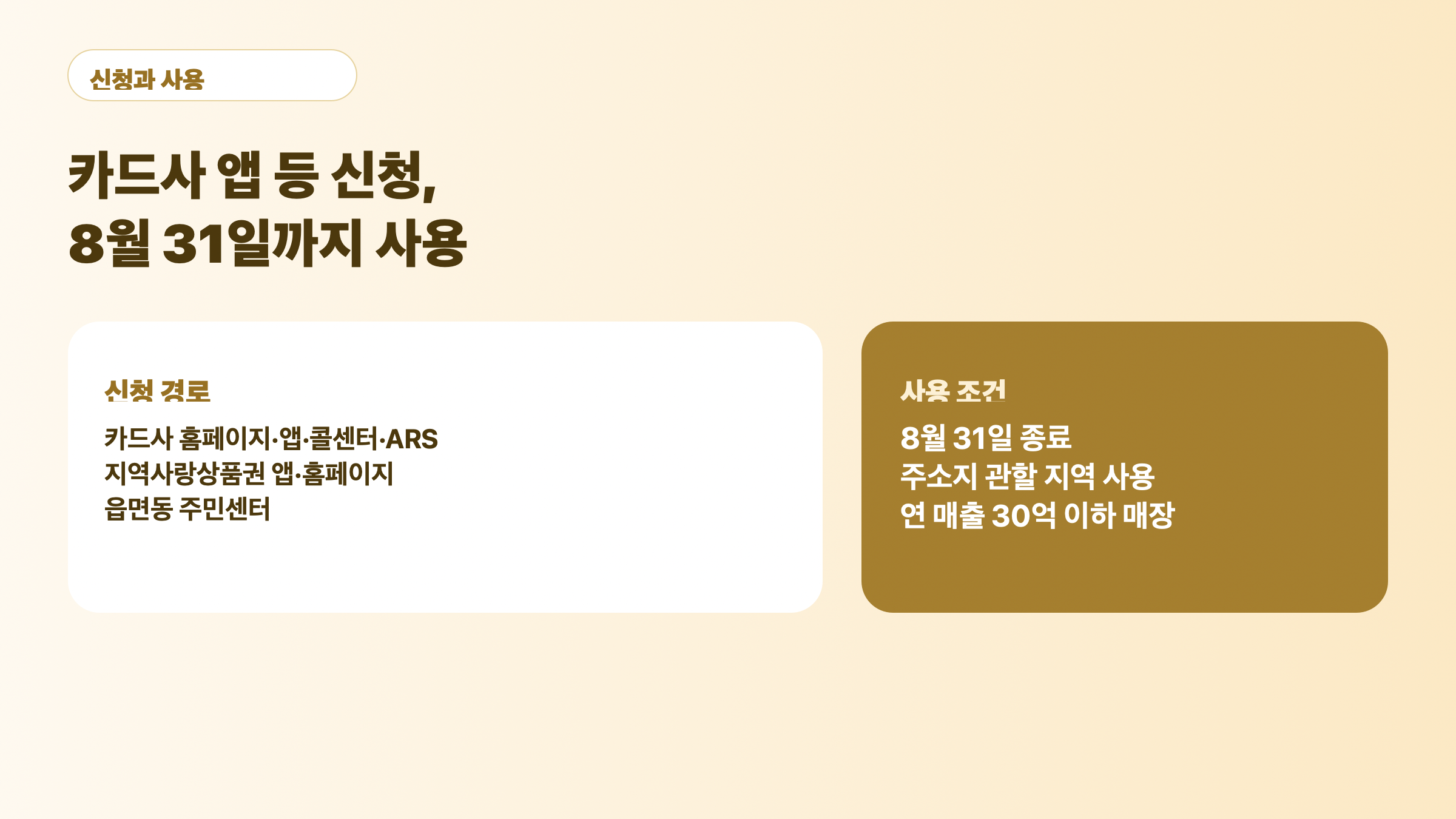 고유가 피해지원금 2차 신청 경로와 사용 기한을 정리한 카드 이미지