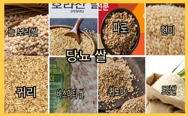 혈당 GI 지수 낮은 당뇨에 좋은 음식 쌀