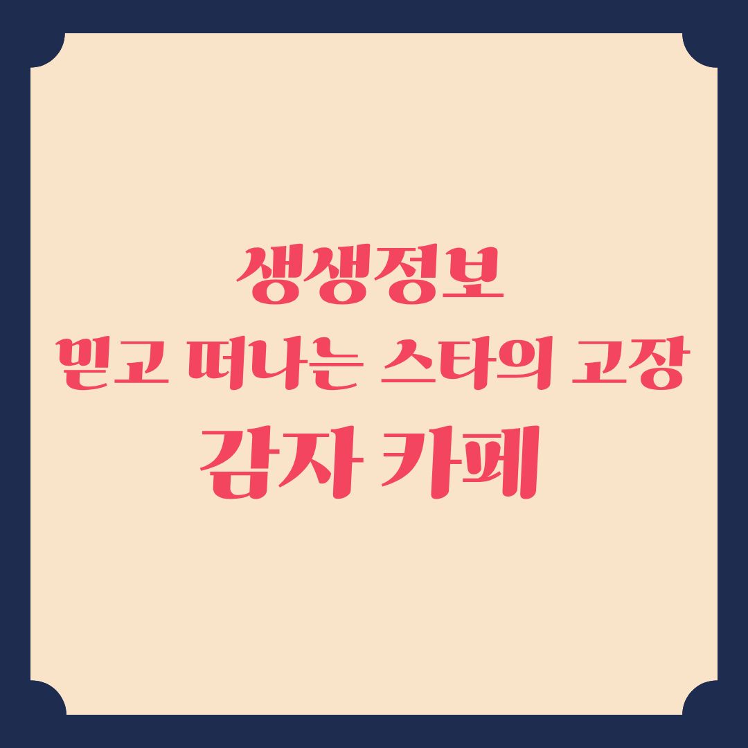 생생정보 믿고 떠나는 스타의 고장 김경아 평창 감자 디저트 맛집 카페