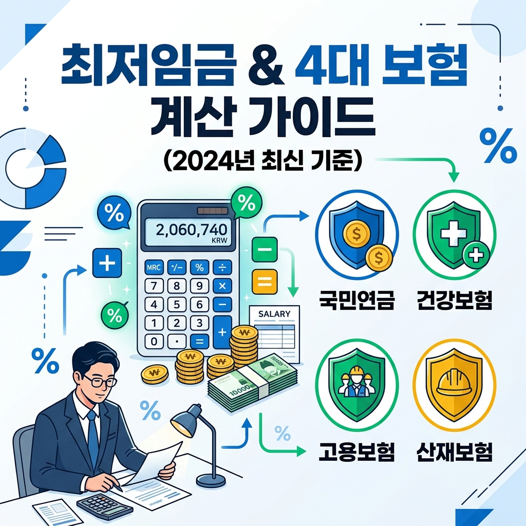2026년 최저임금 인건비 두루누리 4대보험 절감액 계산