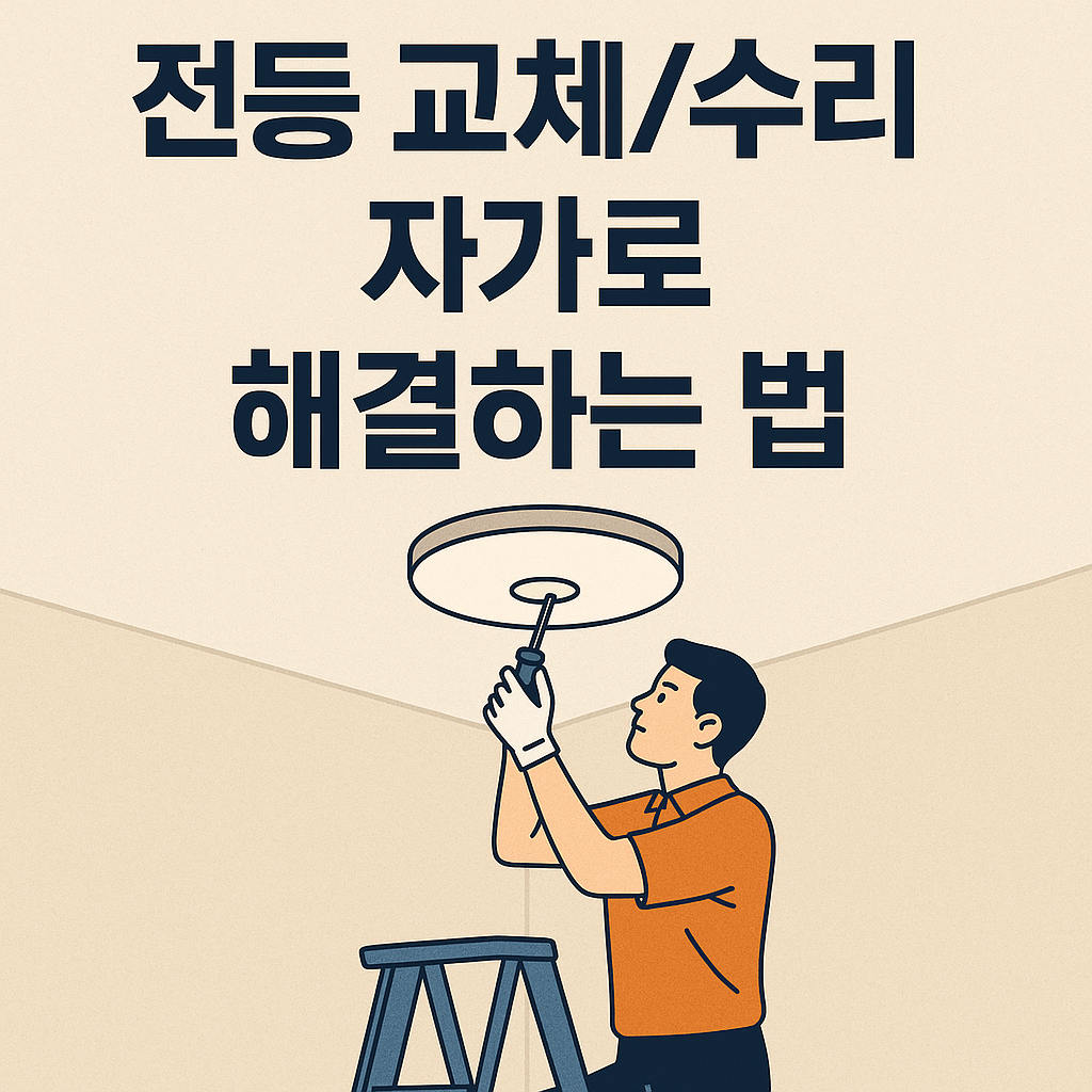 전등 교체/수리 자가로 해결하는 법