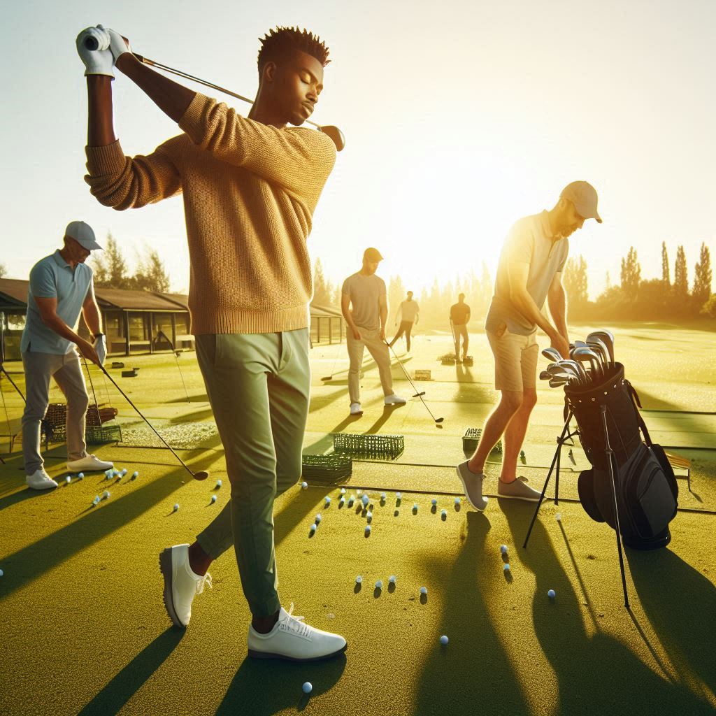 실외골프연습장 배경