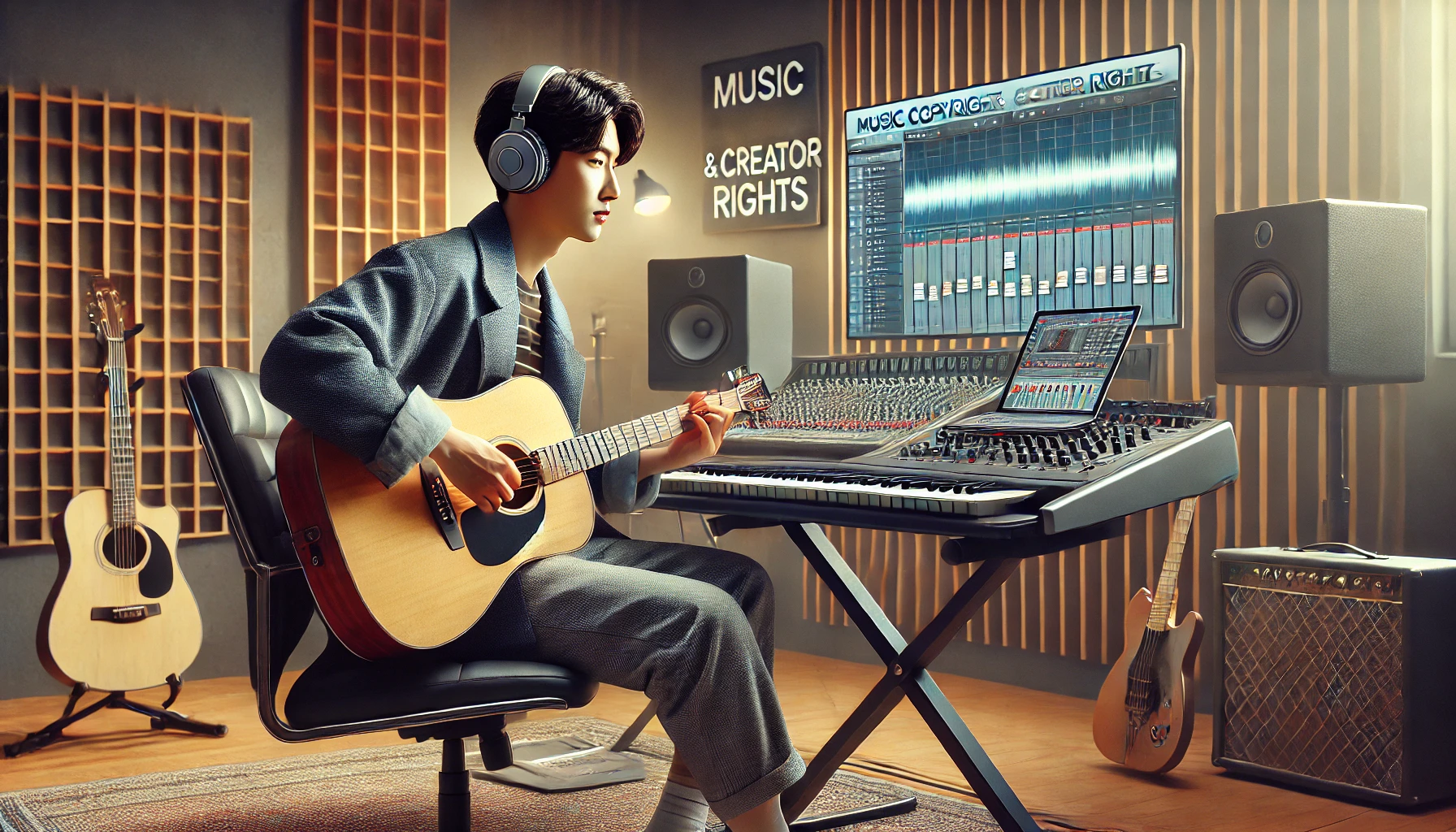 작사와 작곡하는 이미지