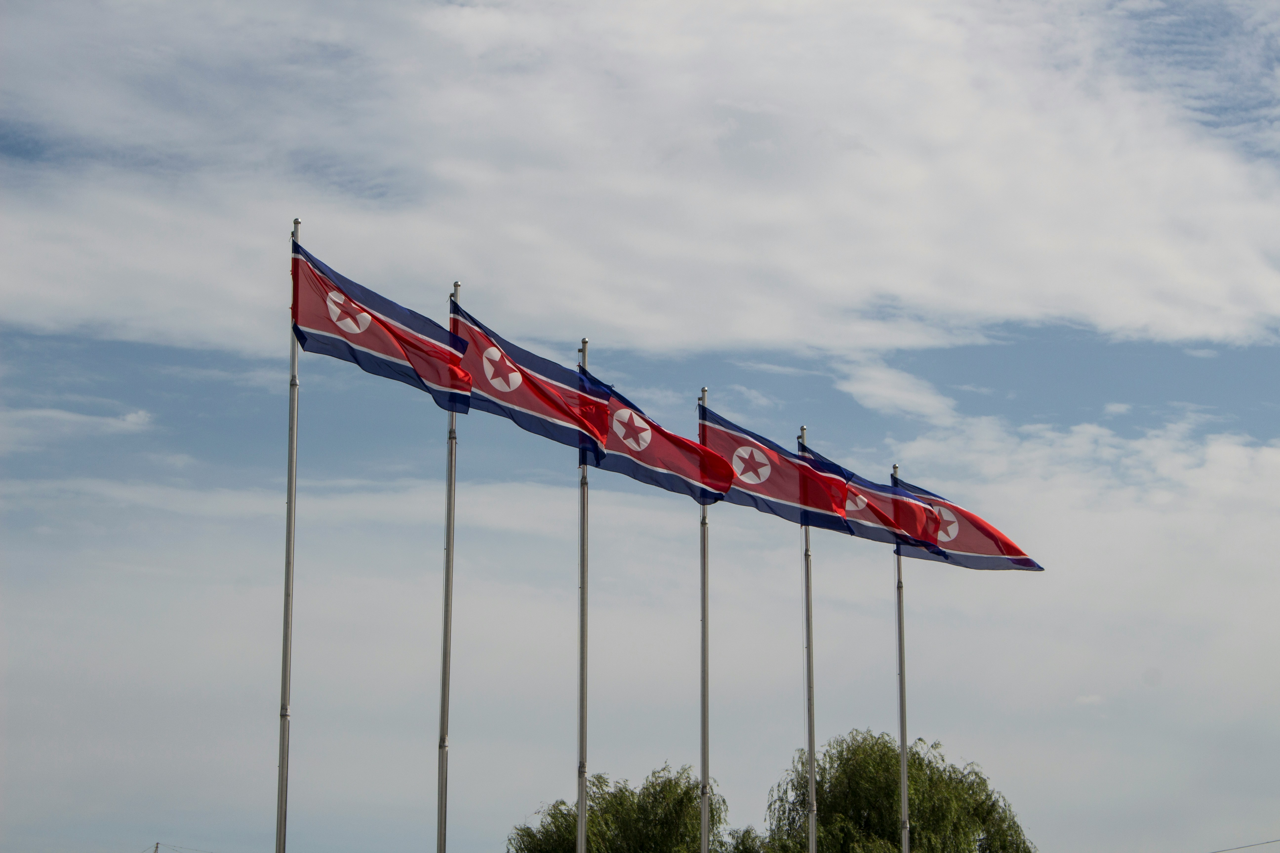북한 국기 이미지