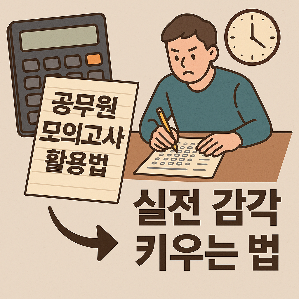공무원 모의고사 활용법과 실전감각 키우는 법